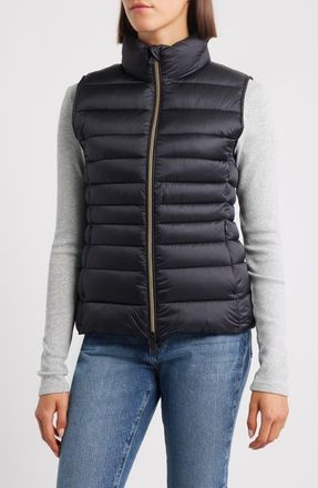 Save The Duck Lynn Quilted Puffer Vest in Black at Nordstrom, Size 4