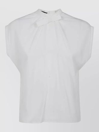 DRHOPE silk blend bow blouse