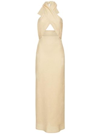 Simon Miller Yabba Linen Crisscross Long Dress