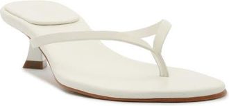 Schutz Carolyn Kitten Heel Sandal in White at Nordstrom, Size 8.5