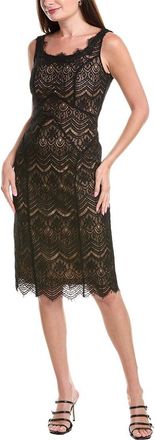 Rene Ruiz Lace Paneled Cocktail Dress