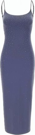 MC2 Saint Barth Gradient Embellished Midi Dress with Spaghetti Straps