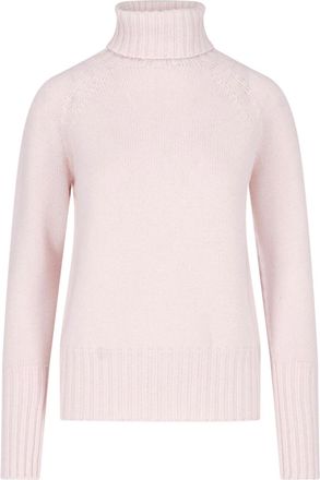 Drumohr Pink Merino Wool Turtleneck Sweater