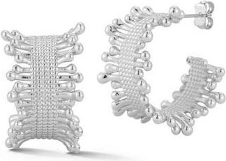 Chloe and Madison Bold Hoop Earrings in Silver at Nordstrom Rack