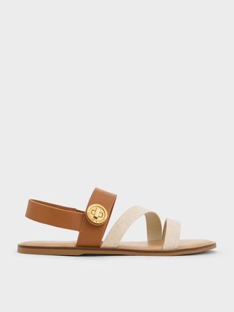 Charles & Keith Yara Turn Lock Strappy Sandals
