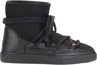 INUIKII Classic Sneaker Boots - Dames - Winterlaarzen - Zwart - 38 EU - Leer - Schoenen