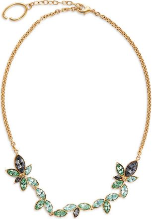 Oscar De La Renta Navette Scramble Necklace in Peridot at Nordstrom
