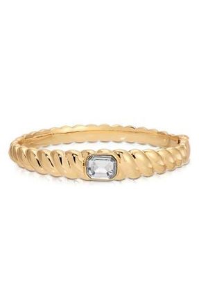 Ettika Twisted Baguette Cuff Bracelet in Gold at Nordstrom Rack