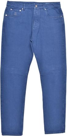 Brunello Cucinelli Indigo Denim Leisure Fit Trousers, Brand Size 56 (US Size 40)