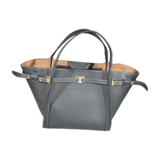 Tod's Shopping Bag Small - Dames - Shoppers - Grijs - ONE Size - Leer - Tassen