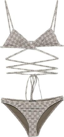 Gucci GG Supreme Wrap-around Bikini