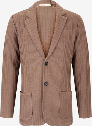 Maurizio Baldassari Rippstrick-Blazer aus Seiden- und Kaschmirmix