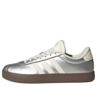 adidas (WMNS) adidas VL COURT 3.0 Silver Metallic Off White Gum JQ7315