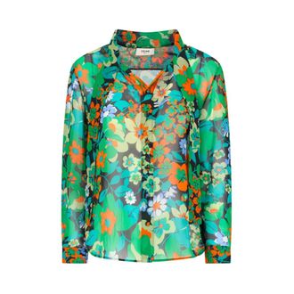 Celine Shirts, female, Multicolor, S, Lavalliere Style Shirt