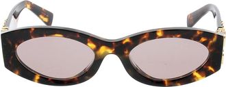 Miu Miu Stijlvolle zonnebril voor modeliefhebbers - Dames - Zonnebrillen - Bruin - ONE Size - Accessoires