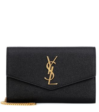 Saint Laurent Portafoglio Uptown in pelle con tracolla