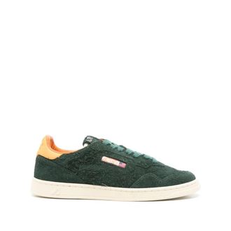 Autry Groene Flat Low Sneakers - Heren - Sneakers - Groen - 42 EU - Schoenen