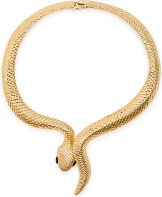Kenneth Jay Lane Snake 22kt Gold-plated Necklace - One Size