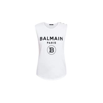 Balmain Mujer, Camisetas, Blanco, Talla: S