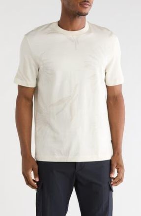 BOSS Taut Floral Cotton Knit Graphic T-Shirt in Open White at Nordstrom Rack, Size Xx-Large