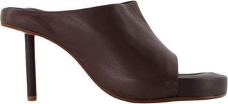 Jacquemus Nuvola Mules - Dames - Muiltjes - Bruin - 36 EU - Leer - Schoenen