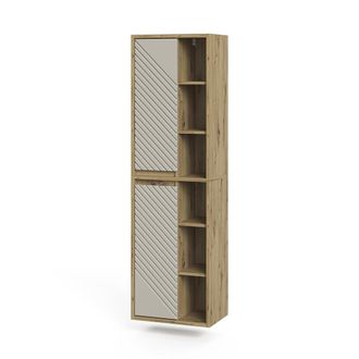 Vicco Armario De Ba&ntilde;o Viola, Roble Artesanal/cachemira, 50.2 X 170 Cm, Vicco