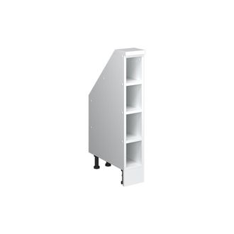 Vicco Armario De Cocina Para Techo Inclinado R-line, Blanco, 15 Cm Con 4 Compartimentos, Vicco
