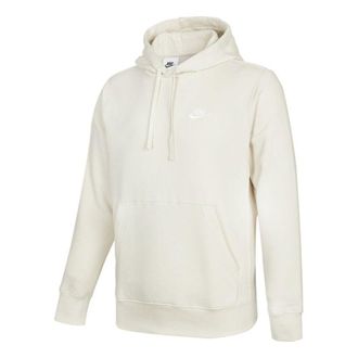 Nike Sportswear Club Fleece Stay Warm Pullover hooded Sports White Ivory BV2655-072