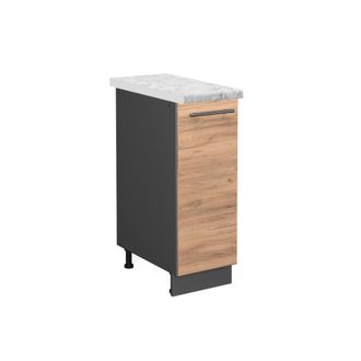 Vicco Armario De Farmacia Fame-line, Roble Dorado, 30 Cm, Et M&aacute;rmol