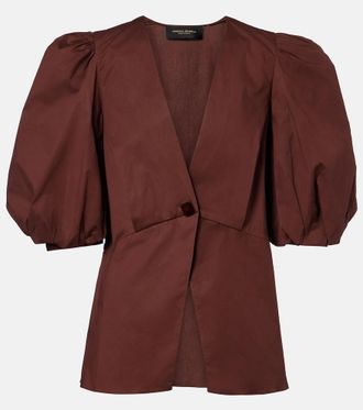 Adriana Degreas Cotton-blend top