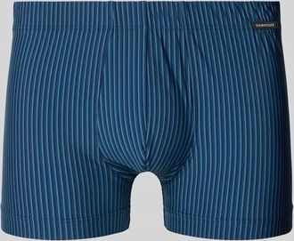 Schiesser Boxershorts mit elastischem Bund in Marine, Größe XXL