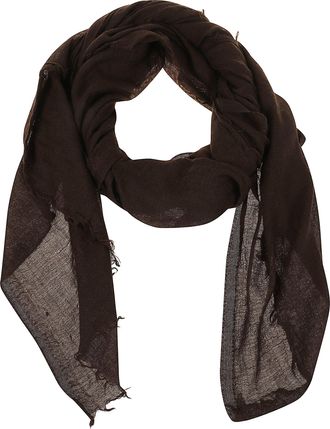 Destin Large Lightweight Square Scarf With Finely Hand-Frayed Edges
