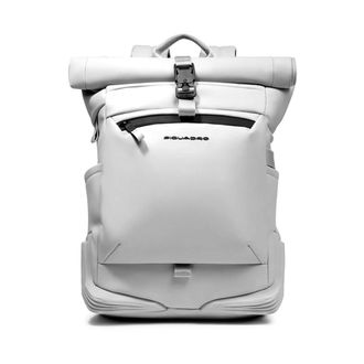 Piquadro Tassen, Heren, Wit, ONE Size, Polyester, Corner 2.0 Rolltop Rugzak