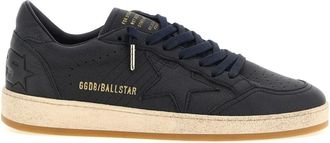 Golden Goose Navy Blue Solid Ball Star Sneakers