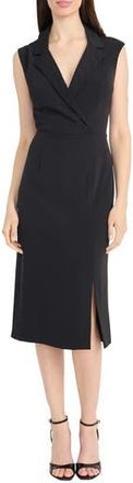 Maggy London Collared Sheath Dress in Black at Nordstrom Rack, Size 18 (Similar To 16W)