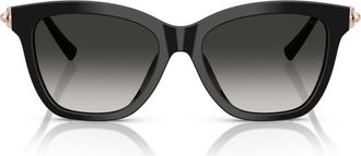 Tiffany & Co. 54mm Gradient Square Sunglasses in Black /Grey Gradient at Nordstrom