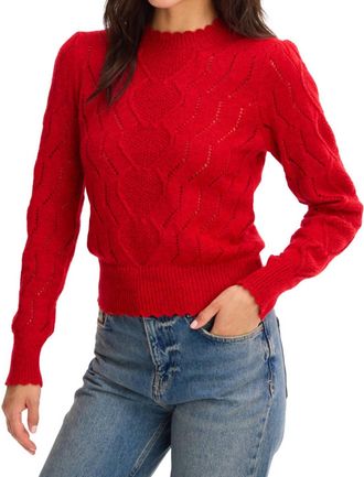Allison New York Cora Sweater In Red