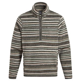 Craghoppers Heren Tatton II Contrast Gestreept Fleece Top (Bosgroen)