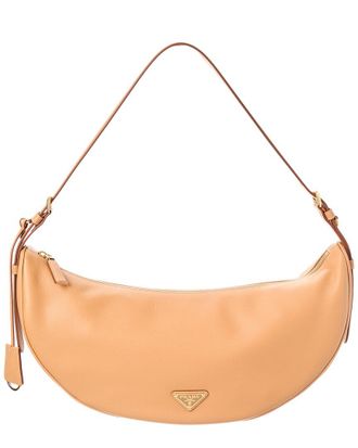 Prada Demi-Lune Large Leather Hobo Bag