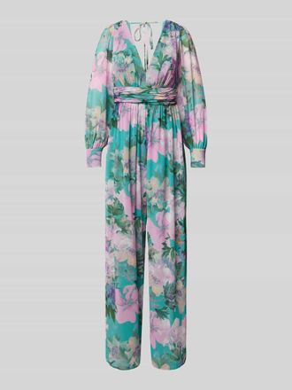 Jake*s Jumpsuit mit Taillenpasse in Tuerkis Melange, Gr&ouml;&szlig;e 32