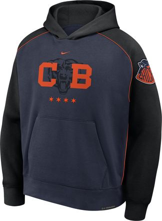 Nike Chicago Bears Rivalries Collection Air Nike Mens NFL Pullover Hoodie in Blue | 06AB0L1Y7Q-20R