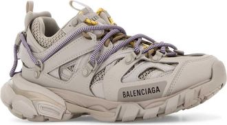 Balenciaga Womens Track Sneaker Beige Polyurethane Polyester Nylon