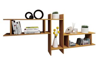 ebuy24 Ebuy24 - Colgante De Estante De Madera Vcm Estante De Ahorro De Espacio Dimensiones: Al. 80 X An. 188 X T. 20 Cm Colgante Elegante Estante De Almacena