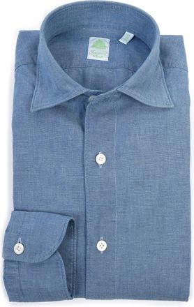 Finamore Tokyo Chambray Tailored Shirt