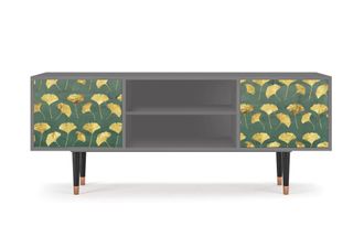 StoryZ Mueble de TV verde y amarillo 2 puertas L 170 cm