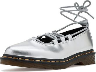 Dr. Martens Elphie II Womens Shoes Silver : UK 8 (US Womens 10) M, Leather
