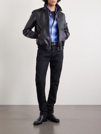 Tom Ford Slim-Fit Checked Cotton-Flannel Shirt