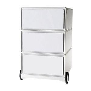 Paperflow Buck Rodante Easybox 3 Cajones Blanco / Blanco