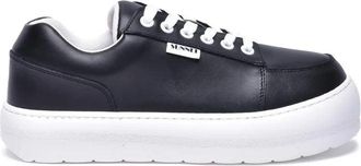 Sunnei Leather Sneaker - Black/White
