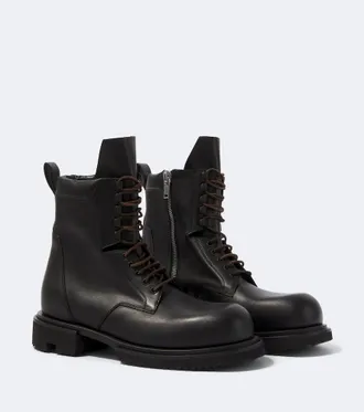 Rick Owens Botas Army Gabe de piel